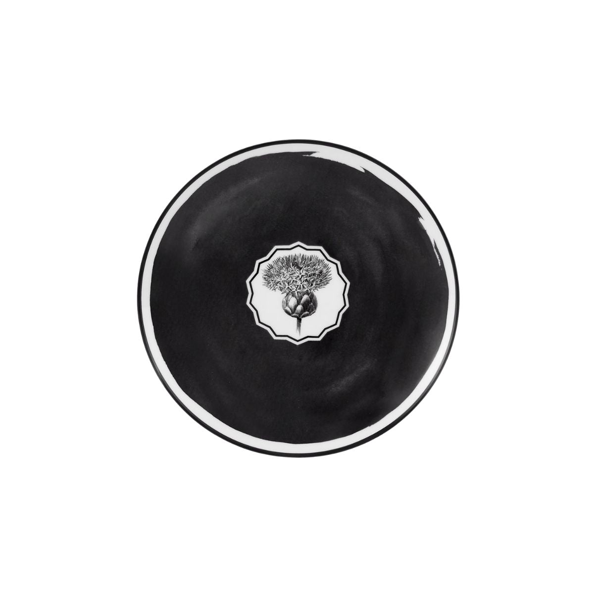 Plato de Postre negro herbariae - VISTA ALEGRE - Compralo en CorinneRegalos.com