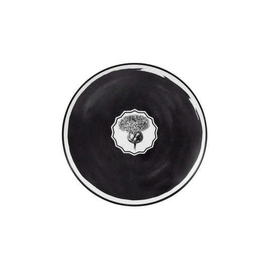 Plato de Postre negro herbariae - VISTA ALEGRE - Compralo en CorinneRegalos.com