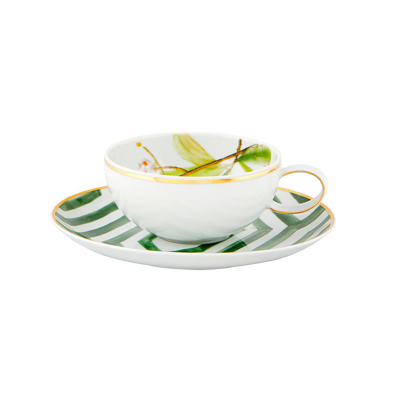 TAZA PARA TE Y PLATILLO DECORACION AMAZONIAH 50 MM L 169 MM - VISTA ALEGRE - Compralo en CorinneRegalos.com