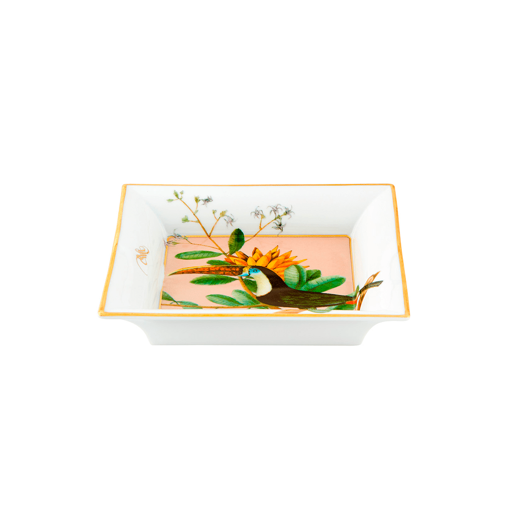 BANDEJA CUADRADA GRANDE CON DECORACION AMAZONIAH 34 MM W 171 MM - VISTA ALEGRE - Compralo en CorinneRegalos.com