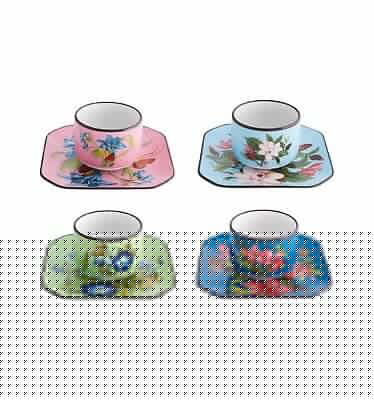 SET 4 COFEE COPS WHIT SOCER - VISTA ALEGRE - Compralo en CorinneRegalos.com