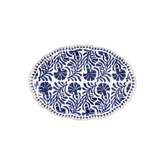 BLUE INDIGO PLATTER - MUD PIE - Compralo en CorinneRegalos.com