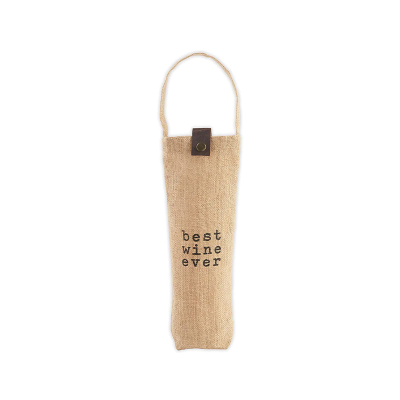 BEST WINE EVER WINE BAG - MUD PIE - Compralo en CorinneRegalos.com