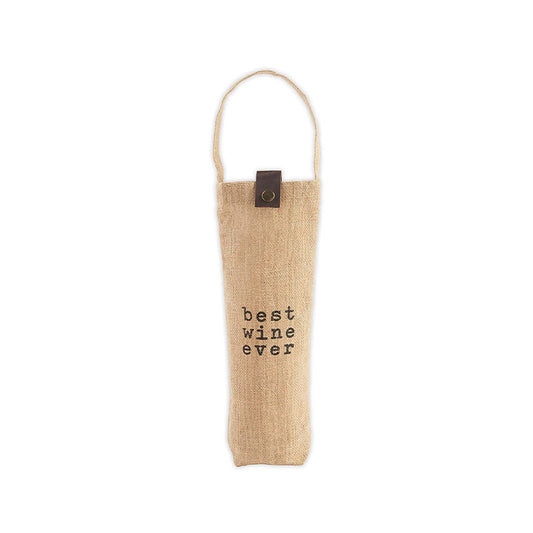 BEST WINE EVER WINE BAG - MUD PIE - Compralo en CorinneRegalos.com