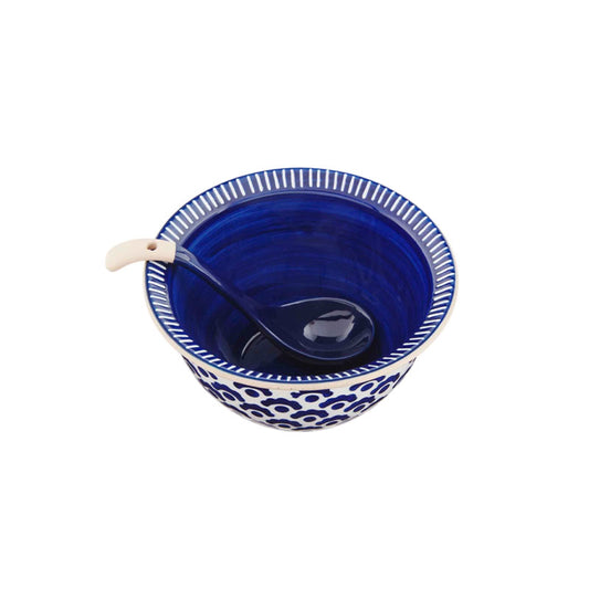 INDIGO SALSA BOWL SET - MUD PIE - Compralo en CorinneRegalos.com