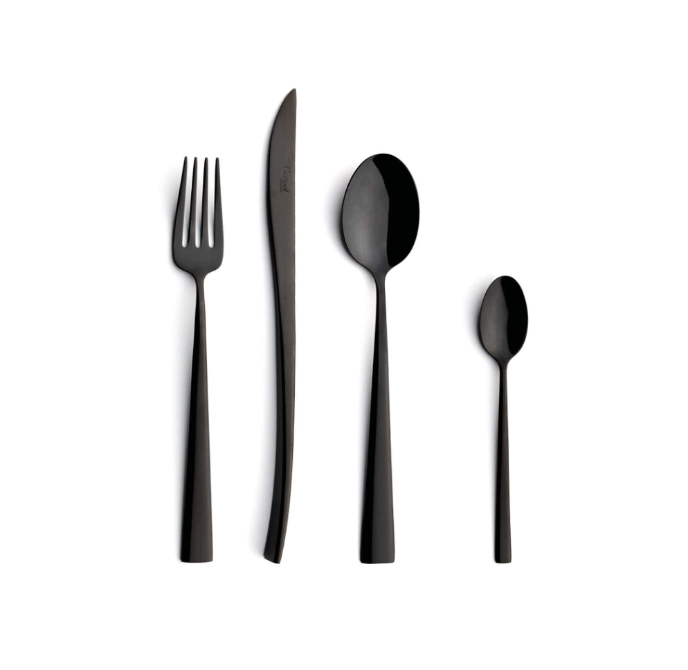 DUNA MATTE BLACK 24 PC SET - CUTIPOL - Compralo en CorinneRegalos.com