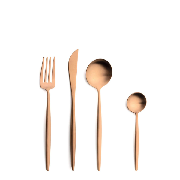 MOON MATTE COPPER 24 PCS SET - CUTIPOL - Compralo en CorinneRegalos.com