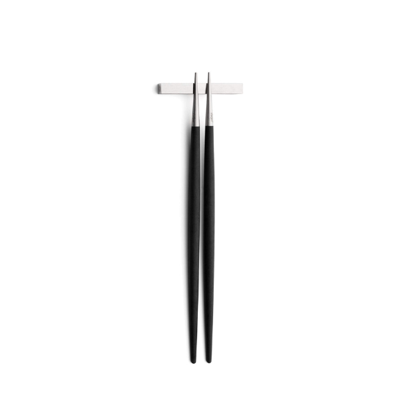 KUBE BLACK CHOPSTICK SET (3PCS) - CUTIPOL - Compralo en CorinneRegalos.com