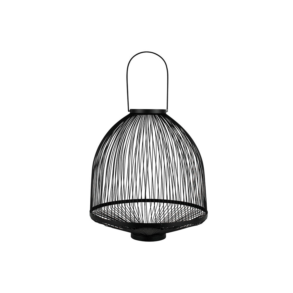 BLACK CAGED METAL LANTERN 22.75 - SAGEBROOK HOME - Compralo en CorinneRegalos.com