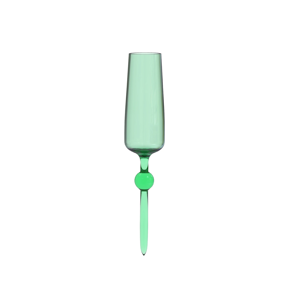 THE BEACH GLASS CHAMPAGNE FLUTES GREEN - BEACH GLASS - Compralo en CorinneRegalos.com
