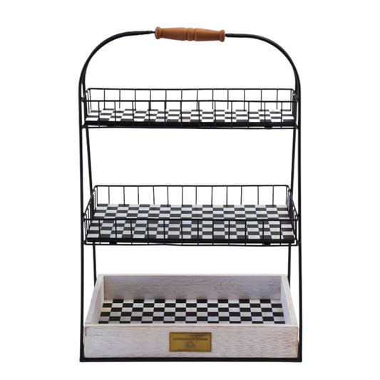 FARMHOUSE TIERED STAND - MACKENZIE-CHILDS - Compralo en CorinneRegalos.com
