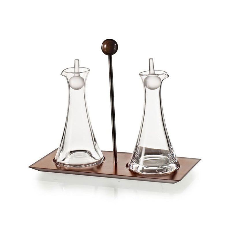 SET VINAGRERAS CON BASE DE MADERA VILLAG - VISTA ALEGRE - Compralo en CorinneRegalos.com