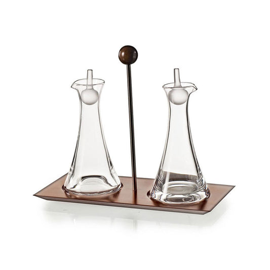 SET VINAGRERAS CON BASE DE MADERA VILLAG - VISTA ALEGRE - Compralo en CorinneRegalos.com
