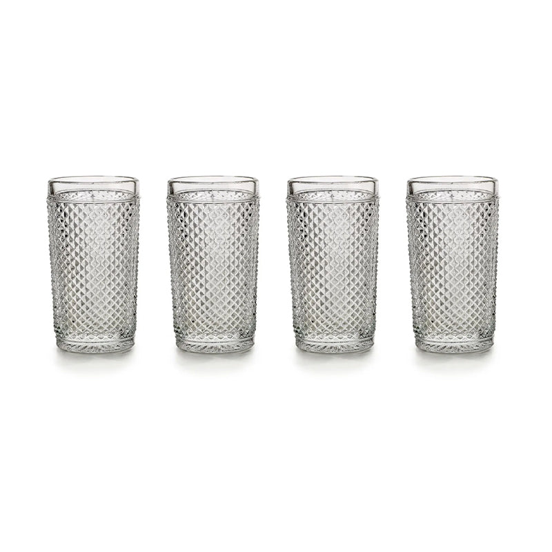 SET WHITH 4 HIGHBALLS BICOS INCOLOR - VISTA ALEGRE - Compralo en CorinneRegalos.com