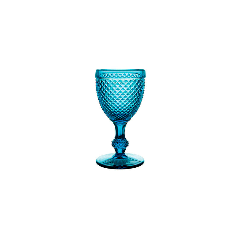 PACK CON 4 COPAS DE AGUA AZUL BICOS AZUL - VISTA ALEGRE - Compralo en CorinneRegalos.com