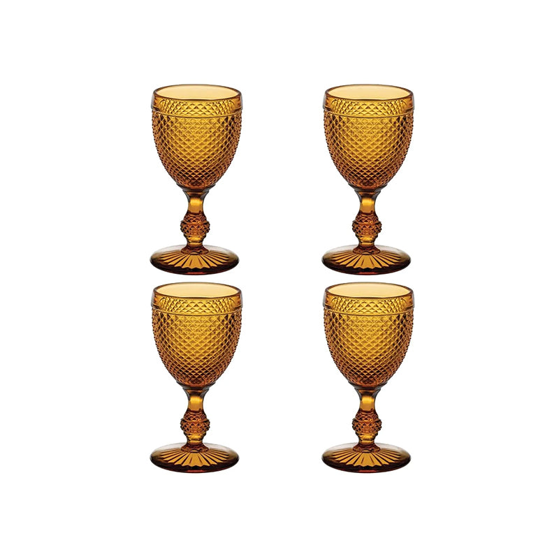 PACK CON 4 COPAS DE VINO TINTO AMBA BICOS VERMELHO - VISTA ALEGRE - Compralo en CorinneRegalos.com