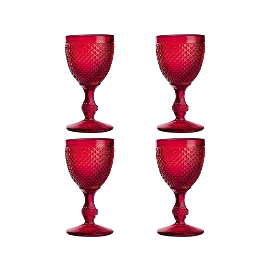PACK CON 4 COPAS DE VINO TINTO ROJO BICOS VERMELHO - VISTA ALEGRE - Compralo en CorinneRegalos.com