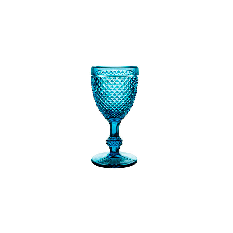 PACK CON 4 COPAS DE VINO TINTO AZUL BICOS VERMELHO - VISTA ALEGRE - Compralo en CorinneRegalos.com