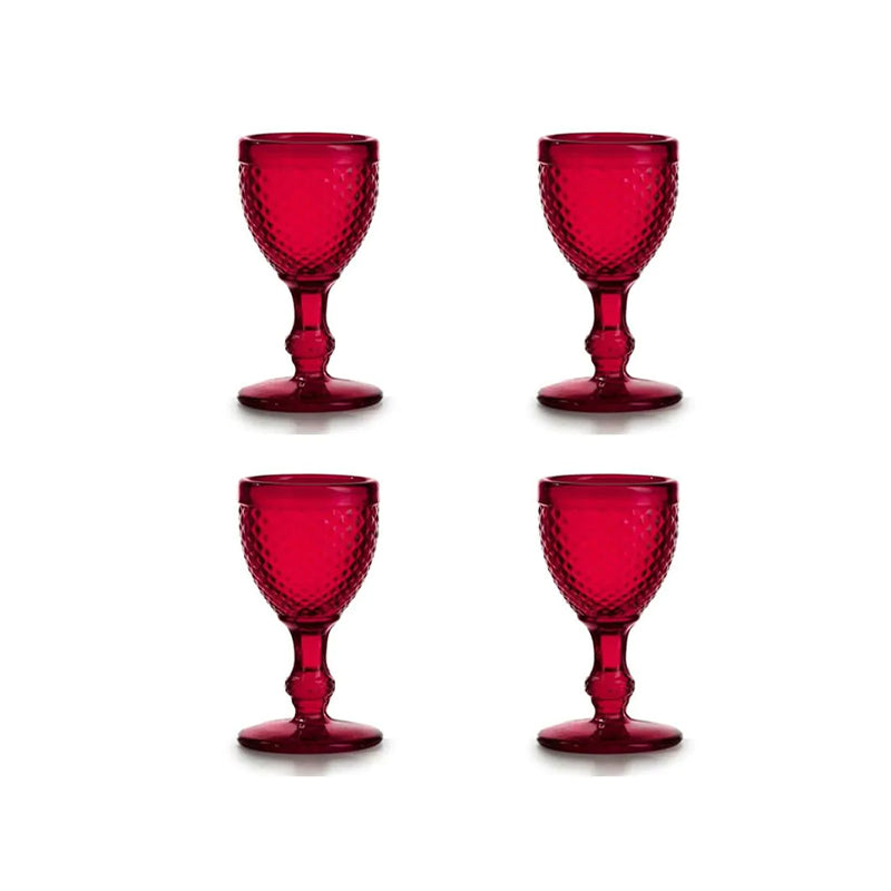 PACK CON 4 COPAS DE LICOR ROJO BICOS VERMELHO - VISTA ALEGRE - Compralo en CorinneRegalos.com