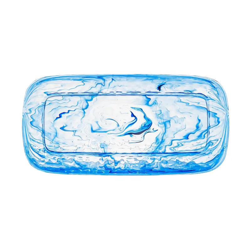 AEGEAN SWIRL TRAY, BLUE 17X8.3 - TAR HONG MELAMINE INC. - Compralo en CorinneRegalos.com