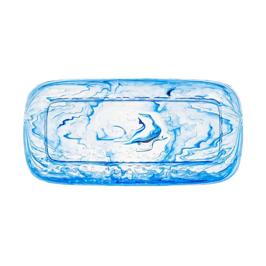 AEGEAN SWIRL TRAY, BLUE 17X8.3 - TAR HONG MELAMINE INC. - Compralo en CorinneRegalos.com