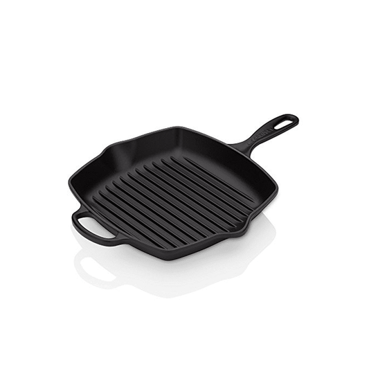 SQUARE SKILLET GRILL 26CM MATTE BLACK - LE CREUSET FRANCE - Compralo en CorinneRegalos.com