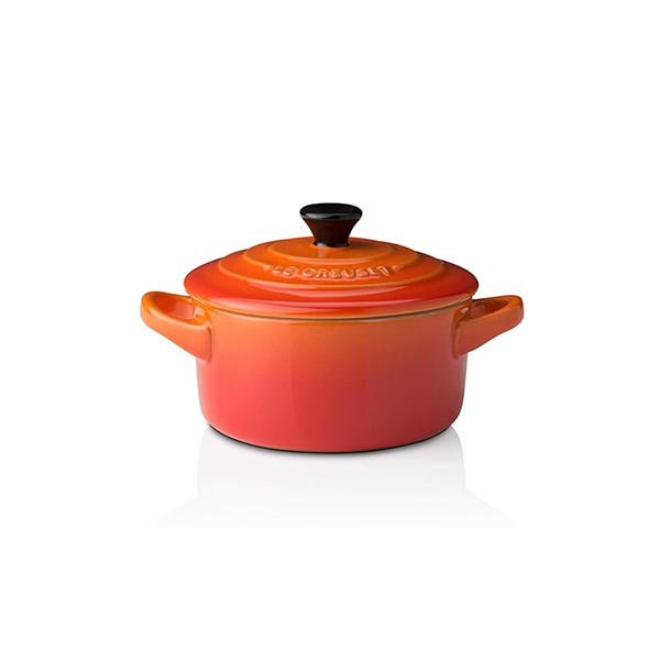10CM MINI RD COCOTTE BK FLAME - LE CREUSET FRANCE - Compralo en CorinneRegalos.com