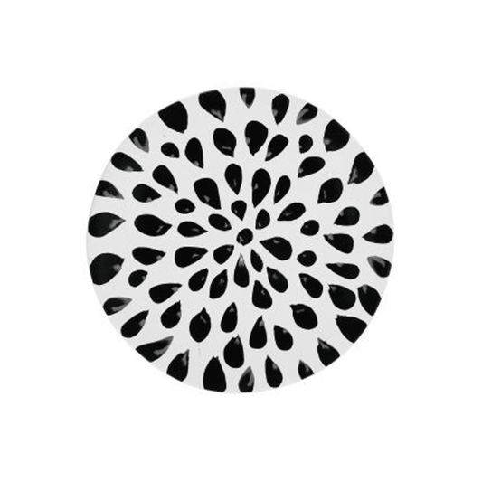 NOIR DINNER PLATES 27.5 CM (DROPS) - UNITABLE - Compralo en CorinneRegalos.com