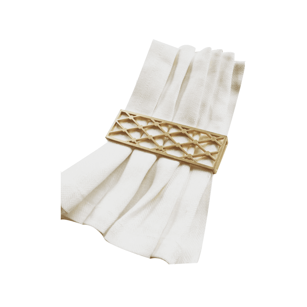 SMALL TRELLIS WRAP MATTE GOLD - TIN PARADE - Compralo en CorinneRegalos.com