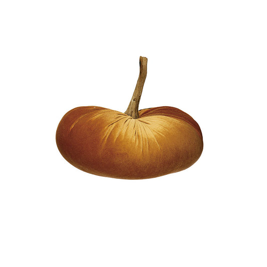 9-3/4 RND VELVET PUMPKIN W - CREATIVE COOP - Compralo en CorinneRegalos.com