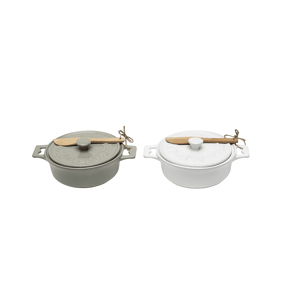 S/2 7 RND X 3H STONEWARE - CREATIVE COOP - Compralo en CorinneRegalos.com