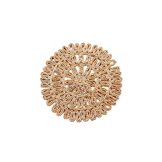 15 RND WOVEN STRAW PLACEMAT, NATURAL - CREATIVE COOP - Compralo en CorinneRegalos.com