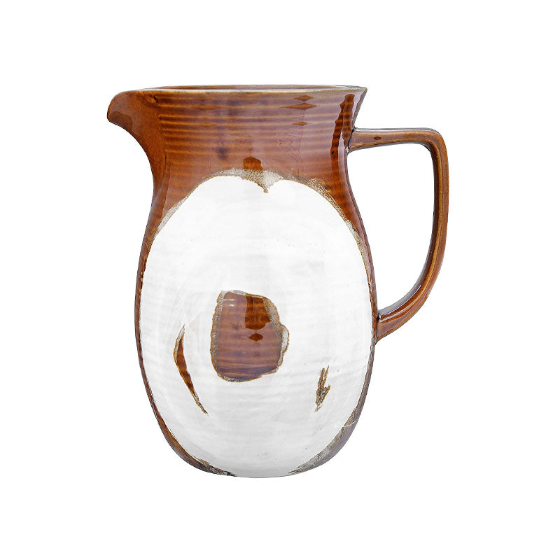 7-3/4H STONEWARE PITCHER W REACTIVE GLAZE, BROWN - CREATIVE COOP - Compralo en CorinneRegalos.com