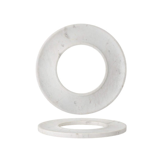 13 ROUND MARBLE TRAY, WHITE - CREATIVE COOP - Compralo en CorinneRegalos.com