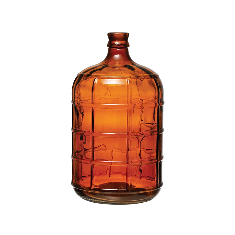 16H GLASS BOTTLE, AMBER COLOR - CREATIVE COOP - Compralo en CorinneRegalos.com