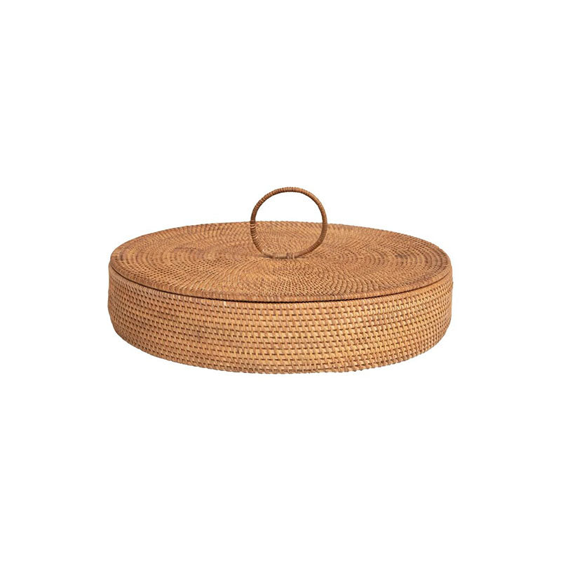 19-3/4 RND X 4H RATTANW 5 SECTIONS AND LID - CREATIVE COOP - Compralo en CorinneRegalos.com
