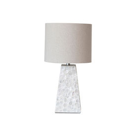 "10"" Round x 18""H Shell Table" - CREATIVE COOP - Compralo en CorinneRegalos.com