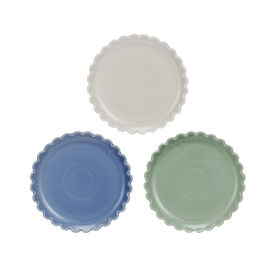 "8"" Round Stoneware Plate w" - CREATIVE COOP - Compralo en CorinneRegalos.com