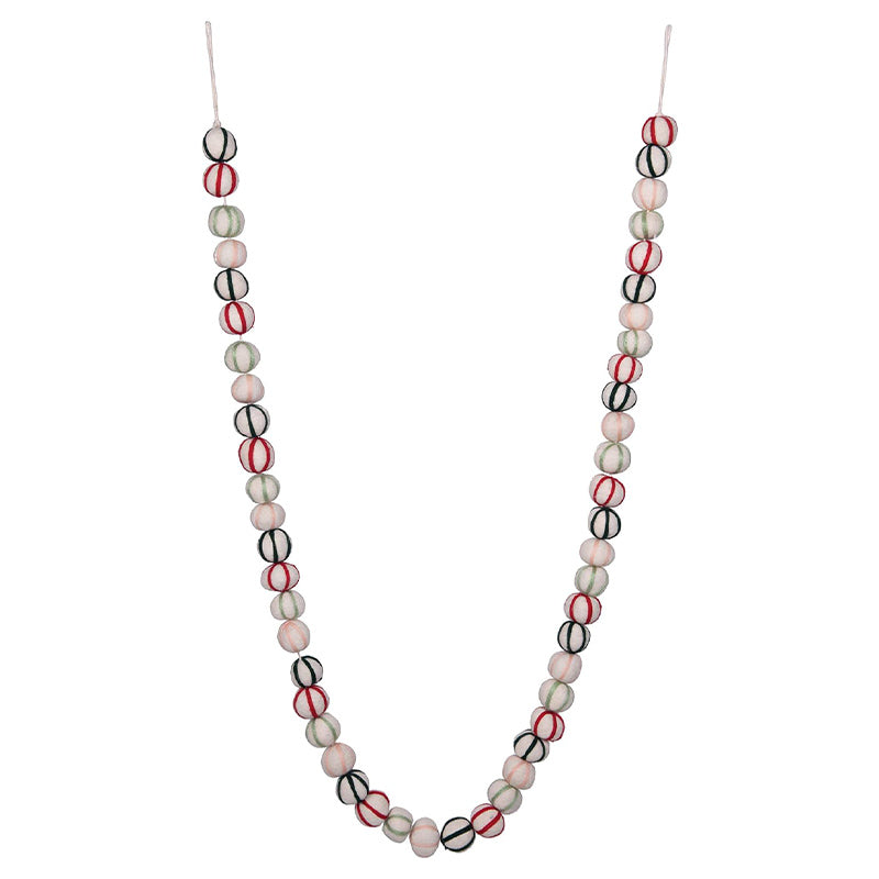 GUIRNALDA DE BOLAS DE FIELTRO DE LANA DE 72 L W - CREATIVE COOP - Compralo en CorinneRegalos.com
