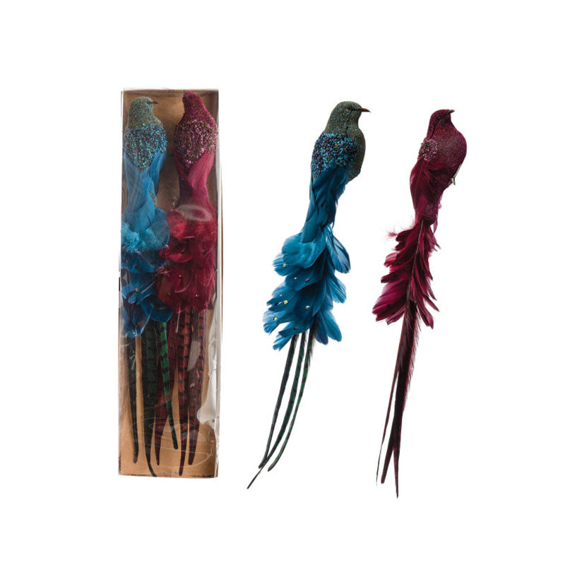 S/2 22-1/2L FEATHER PEACOCK - CREATIVE COOP - Compralo en CorinneRegalos.com