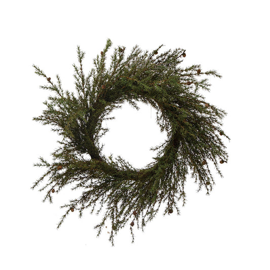 55 RND FAUX HEMLOCK WREATH W - CREATIVE COOP - Compralo en CorinneRegalos.com