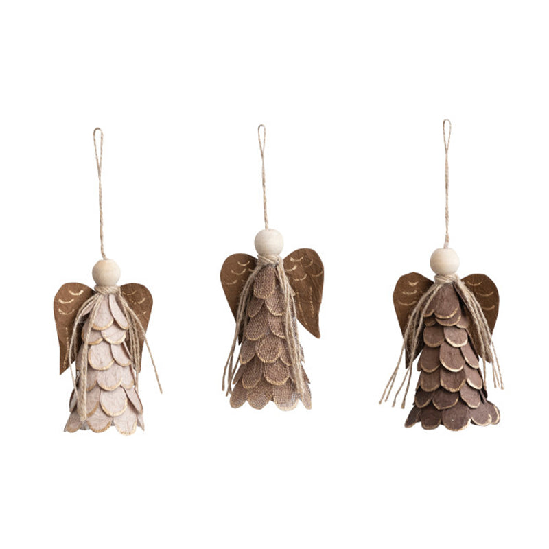 3-1/2 RND X 4-3/4H FIBER & - CREATIVE COOP - Compralo en CorinneRegalos.com