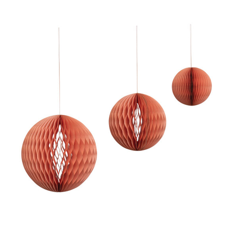 S/3 16 ROUND,PAPER ORNAMENT, - CREATIVE COOP - Compralo en CorinneRegalos.com