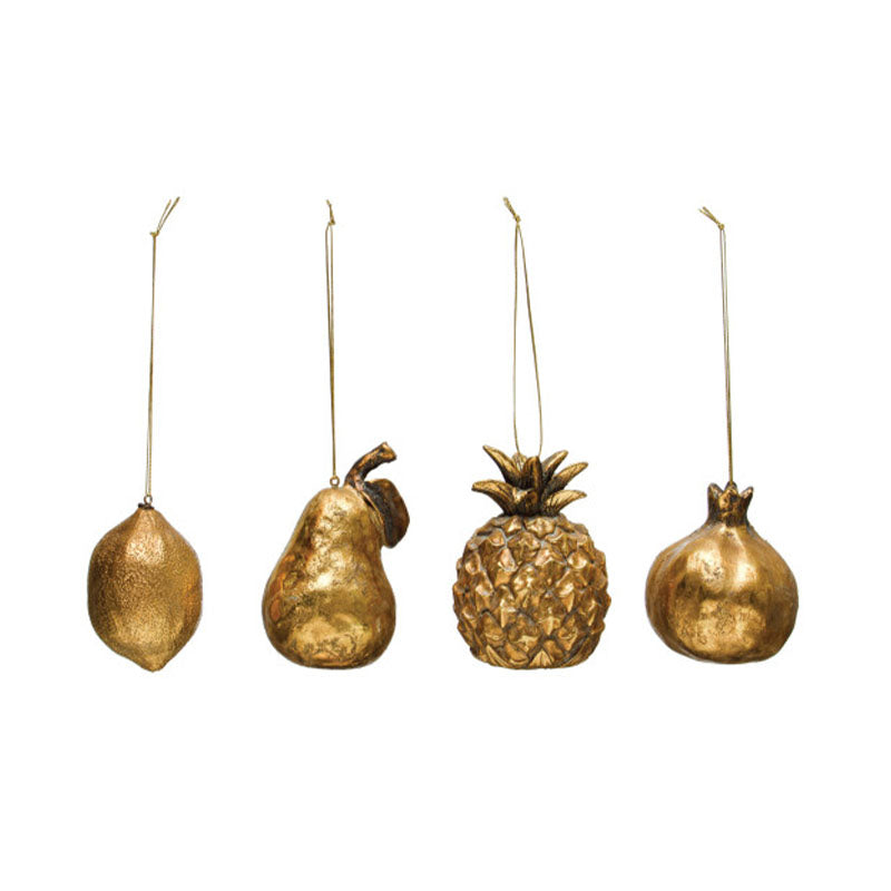 3H-4H RESIN FRUIT ORNAMENT, - CREATIVE COOP - Compralo en CorinneRegalos.com