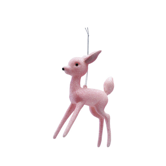 6.5H PLASTIC DEER ORNAMENT - CREATIVE COOP - Compralo en CorinneRegalos.com
