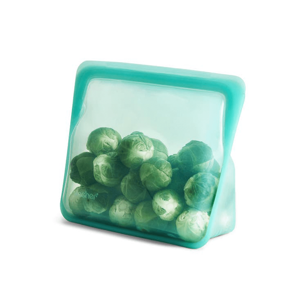 STAND UP SILICONE BAG AQUA - QUIENES SOMOS, S.A. / STASHER - Compralo en CorinneRegalos.com