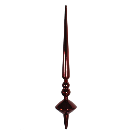 12 INCH BURGUNDY SHINY CUPOLA FINIAL - VICKERMAN COMPANY - Compralo en CorinneRegalos.com