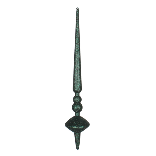 18 INCH MIDNT GREEN GLIT CUPOLA FINIAL - VICKERMAN COMPANY - Compralo en CorinneRegalos.com