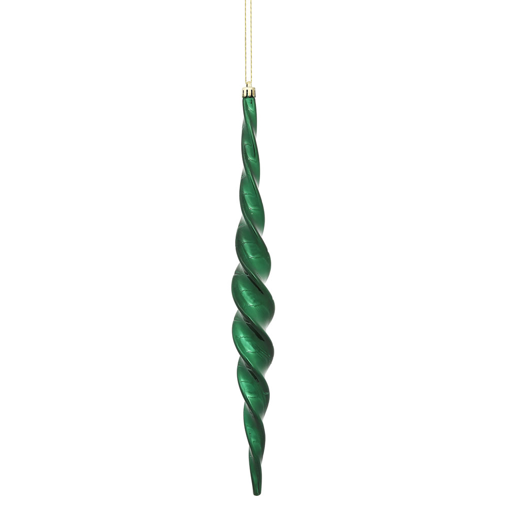 14.6 INCH MIDNT GRN SHINY SPIRAL ICICLE - VICKERMAN COMPANY - Compralo en CorinneRegalos.com