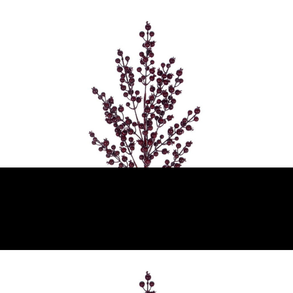 24  BURGUNDY CRAB APPLE BERRY SPRAY 3 BG - VICKERMAN COMPANY - Compralo en CorinneRegalos.com